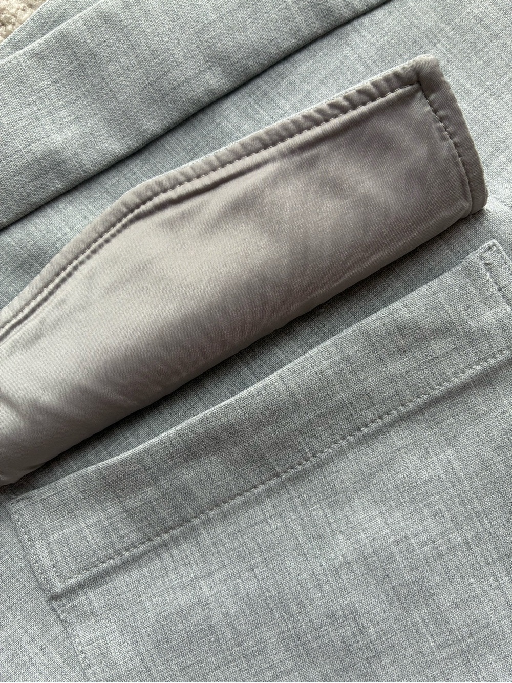 Babaton Happy Hour Skirt Grey Wrap Pocket Mini Skirt - Picture 13 of 14